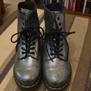 Dr. Martens Iridescent Lace-Up Boots